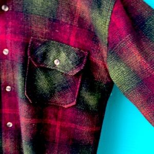 Vintage Red and Green Plaid Jacket